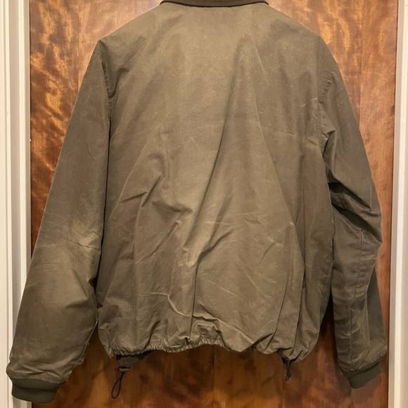 C.C. Filson Co. Seattle Tin Cloth Waxed Bomber Jacket w/ Vest Liner (removable!) - Picture 5 of 12